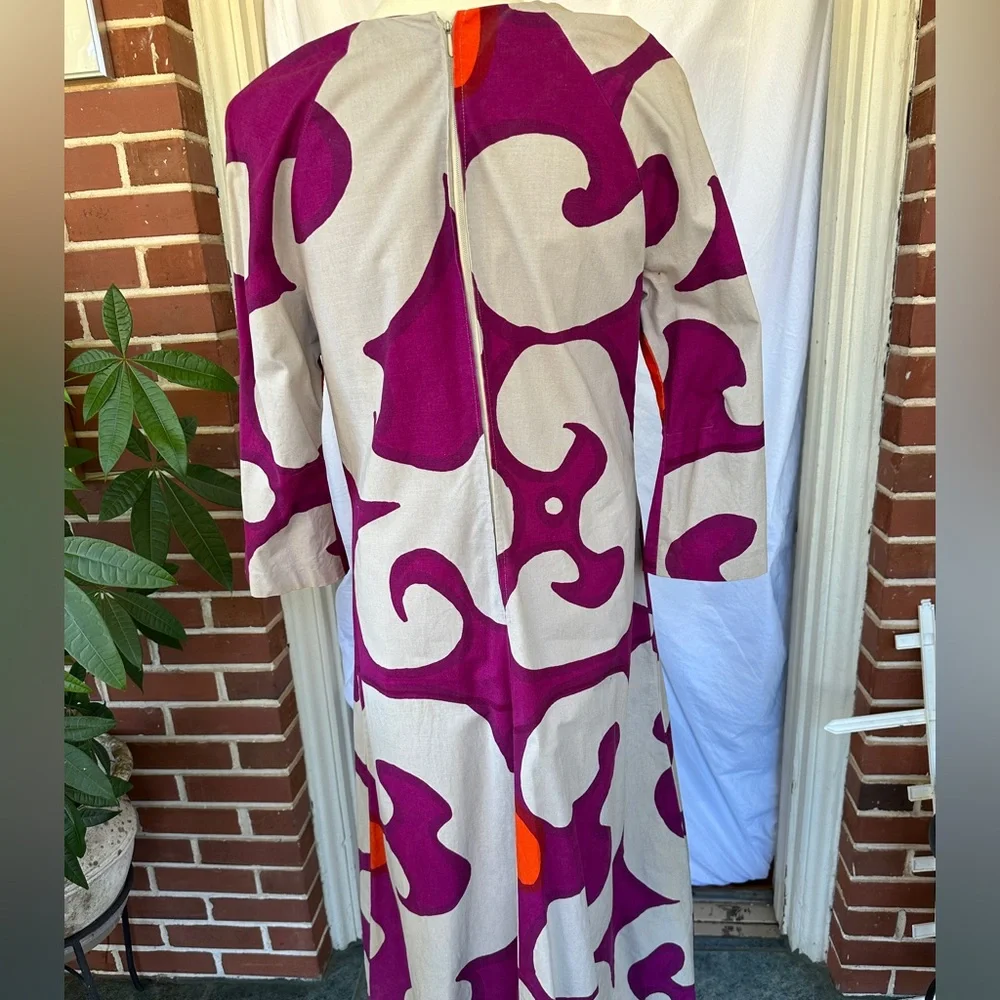 VINTAGE 70s Marimekko Dress Sz 40 - Picture 4 of 9